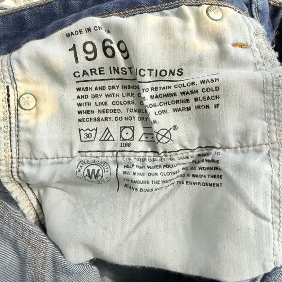 Gap 1969 Always Skinny Faded Blue Jeans Size 28 Short - Picture 6 of 7
